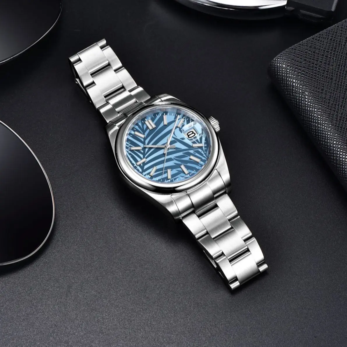 2023 PAGANI DESIGN Palm leaf Mechanical Wristwatch Luxury Automatic watch for men Sapphire mirror NH35A 20Bar waterproof Clock