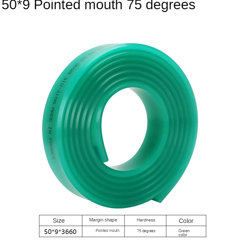 50mm * 9mm Flache Siebdruck Rakel Gummi 55A 65A 75A 80A DIY Siebdruck Tinte Scratch Board werkzeuge Rakel Gummi Klinge – Detail 14
