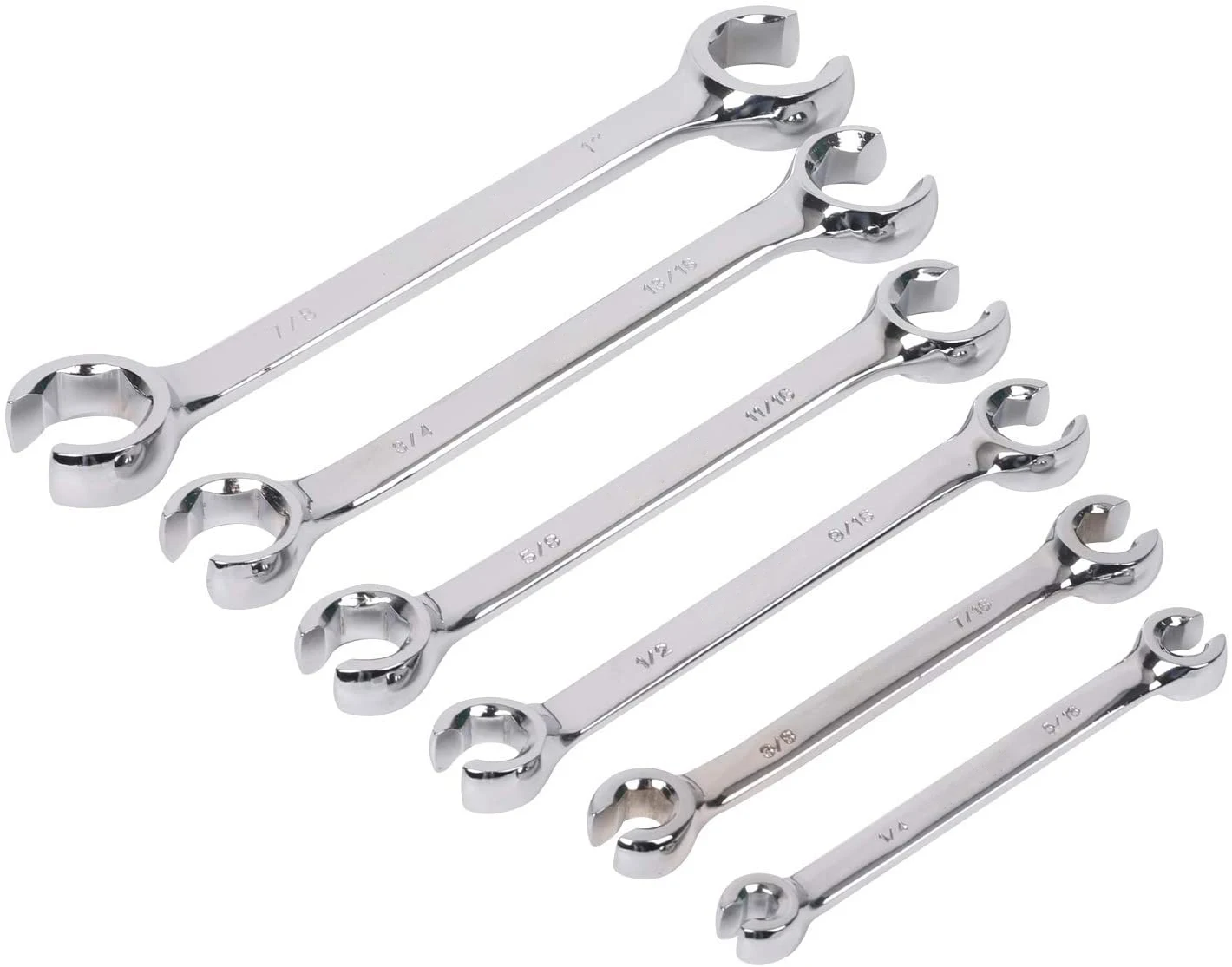 Oil Wrench Double Open Double Use Wrenches Set for Car Repair Silver Mirro Finished