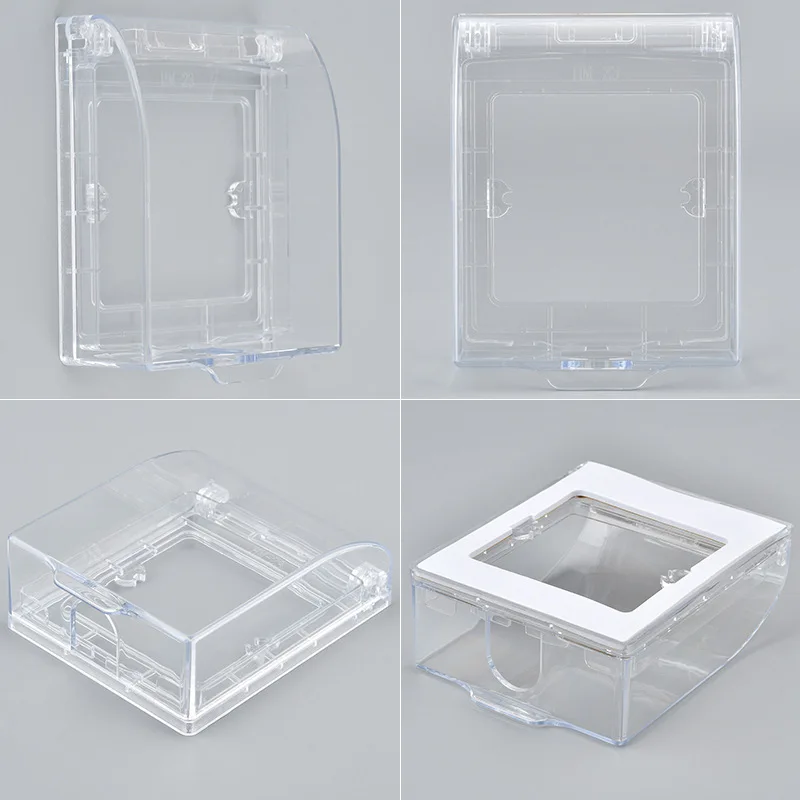 86 Type Socket Switch Protector Electric Plug Cover Universal Wall Socket Waterproof Box Doorbell Board Panel Cover Bathroom