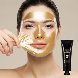 LAIKOU-mascarilla de Caracol de lámina dorada de 24K, 50g, Limpieza Profunda, elimina los puntos negros, reafirmante del acné, Control de aceite, blanqueamiento, cuidado de la piel