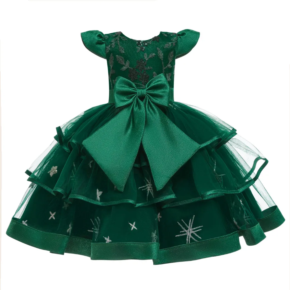 Baby Girls Flower Princess Ball Gown Party Tutu Dress For Brithday Wedding Dresses Kids Christmas Dress Children Girls Clothing