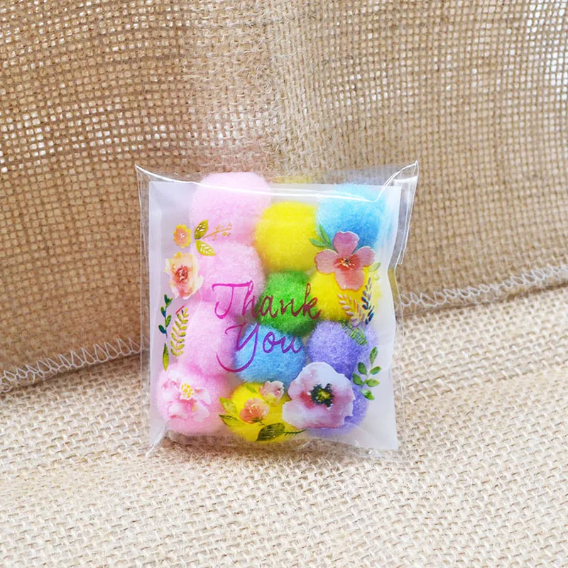 100 teile/los 7 cm Klar Candy Tasche Transparente Kunststoff Tasche Cookie OPP Tasche Für Hochzeit Geburtstag Party Decor DIY geschenk Verpackung Beutel – Detail 11