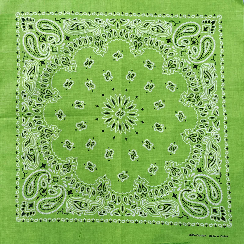 Neue Mode Hip Hop 100% Baumwolle Bandana Quadrat Schal 55 cm * 55 cm Schwarz Rot Paisley Stirnband Gedruckt für Frauen/Männer/Jungen/Mädchen