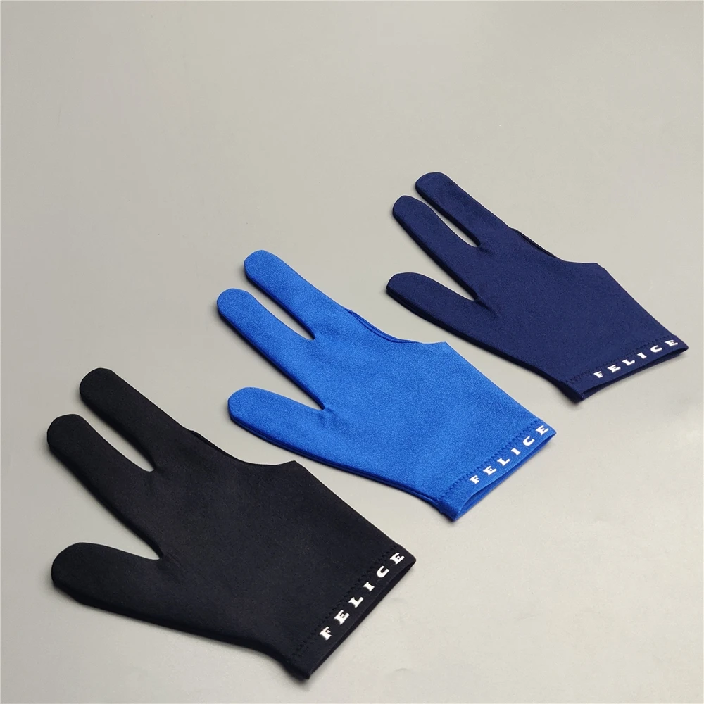 Billiard Glove Left Hand Right Hand Medium Felice USA Pool Glove 3 Fingers Professional Carom Glove Billiard Accessories