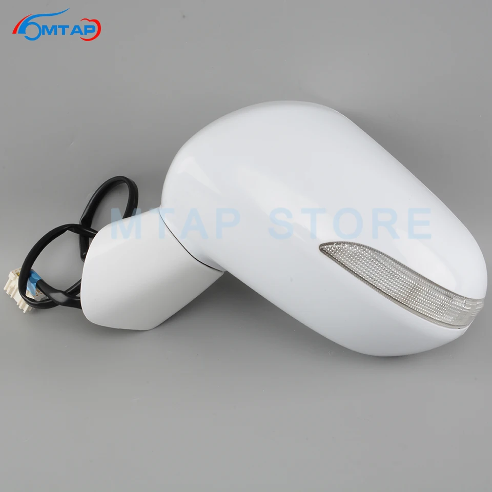 MTAP Car Exterior Door Rearview Mirror Assy For Honda Jazz FIT GD 2005 2006 2007 2008 For City 2007 2008 5-PINS With LED Light