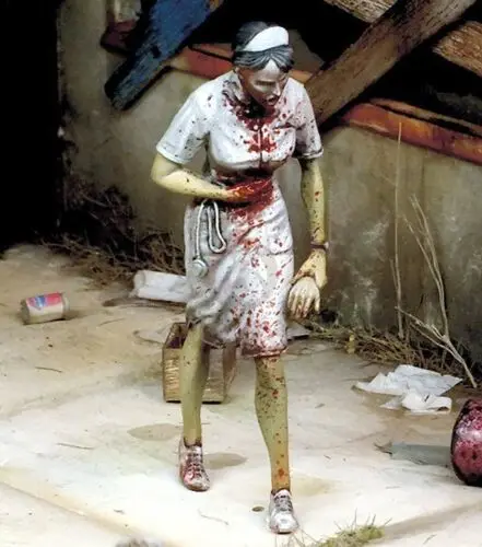 1/35  Resin Model Building Kit  Figure  Zombie Nurse