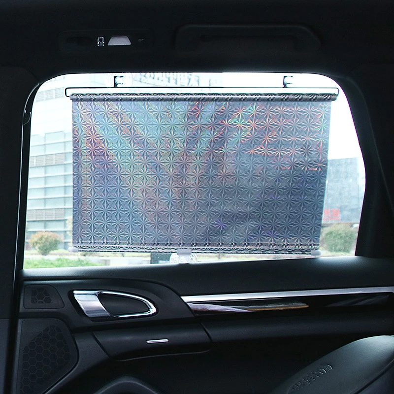 

40x125cm Auto Car Retractable Curtain Window Windshield Visor Sunshield Front Side Sun Shade Shield Car Decoration Accessories