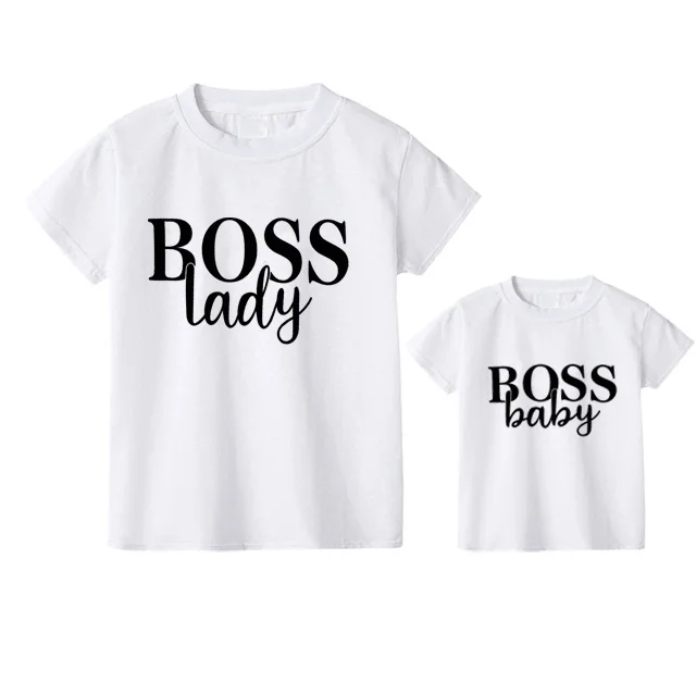 Summer Family Matching Clothes Mommy And Me T Shirt Mother Daughter Son Outfits Mum Mom T-Shirt Baby Girl Boys T Shirt