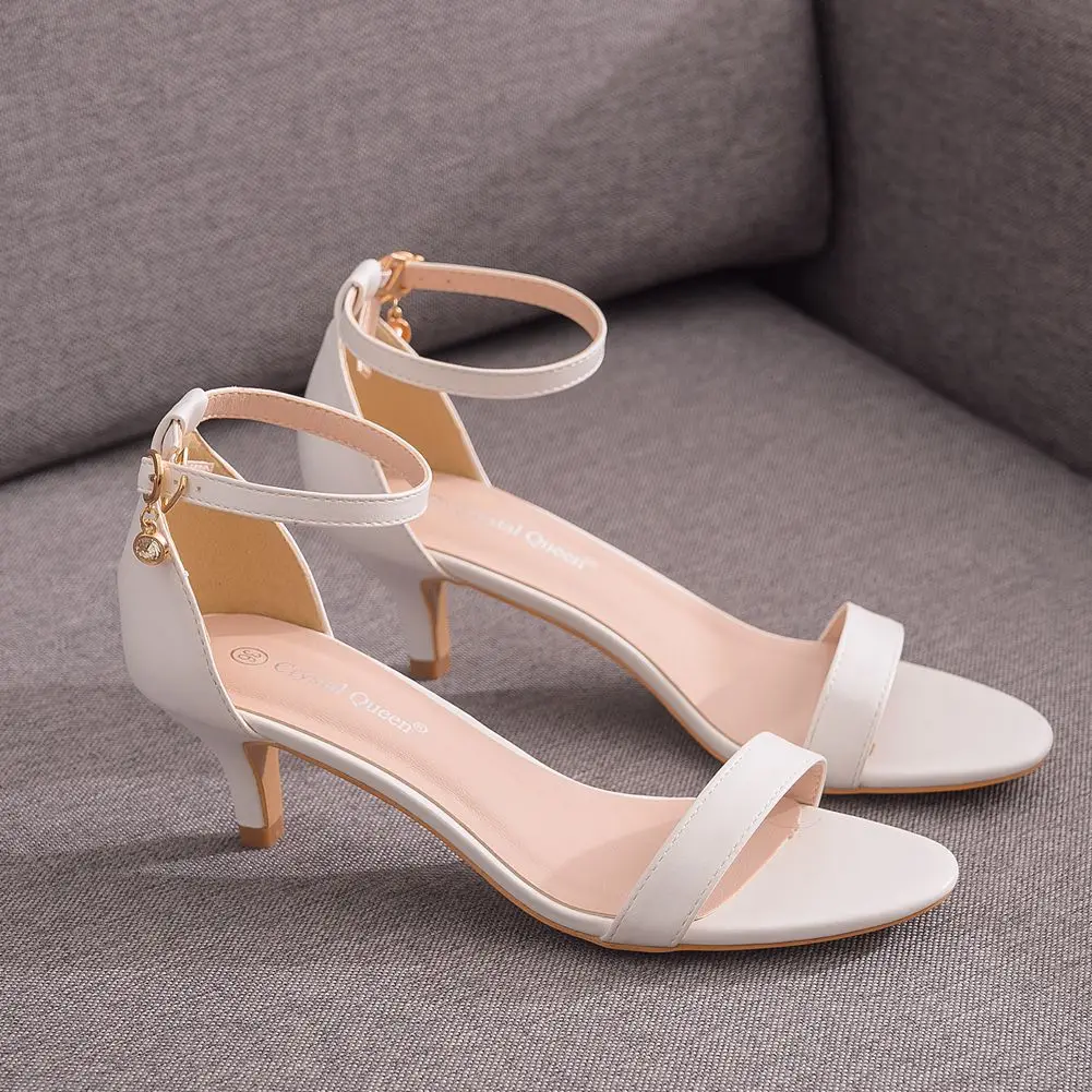 Women 5CM High Heels Sandals Shoes Lady Valentine White Summer Classic Sexy Pumps