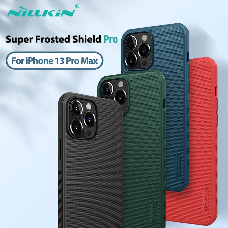 For iPhone 16 Pro Max Case For iPhone 15 Pro Max NILLKIN Frosted Shield Pro PC Matte Back Cover For iPhone 13 Pro Max /iPhone 14