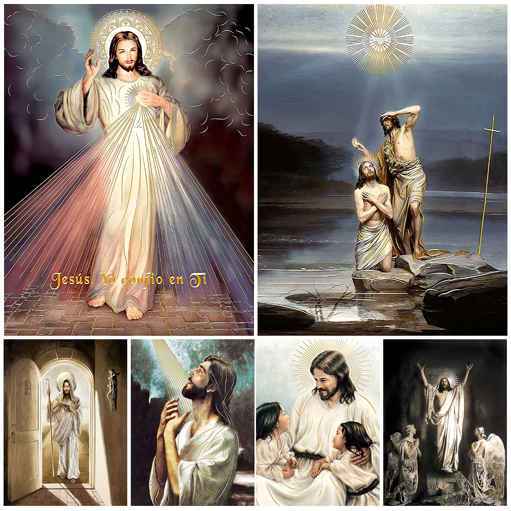 Divine Mercy Jesus Christ Wall Art Canvas Painting Religion Art Home Decoration Resurrection Jesus Christ Poster And Prints