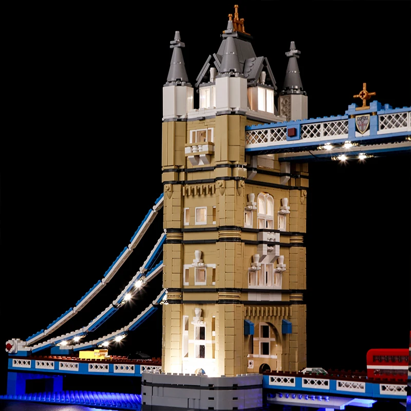 Vonado LED Lighting Kit for 10214 London Bridge Compatible 17004 City  Toys Light Set, Not Included the Building Block