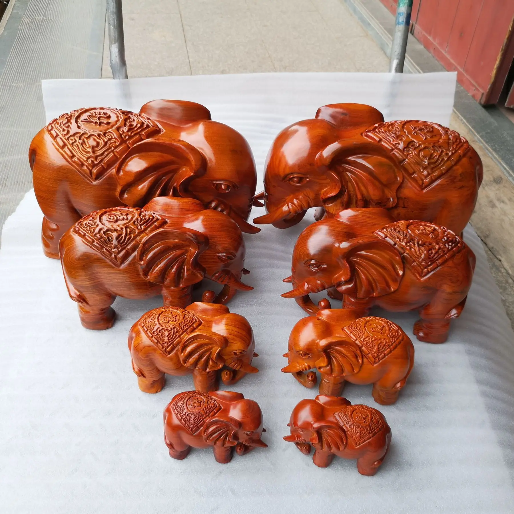 

Home Decor Decoration For Home Hualishi Wood Carving Animal Elephant Wooden Ornaments Fortune Elephant Creative Home Craft Gifts