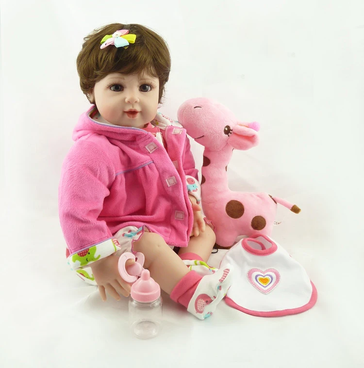 

NPK DOLL Bebe reborn popular silicone reborn baby doll stuffed body girl toddler alive baby l.o.l dolls surprises gift