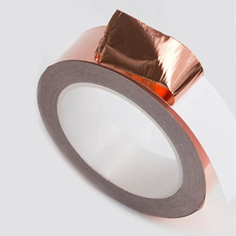 1pc 65FT Single Side Conduction Copper Foil Tape EMI Shielding Conductive Tape Anti-static Single-sided Repair Tape New