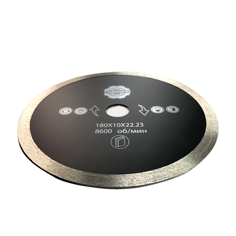 Lama per sega circolare mateale a disco diamantato da 180 mm che taglia l'acciaio utilizzata per completare smerigliatrici e altri utensili elettrici come la taglierina per piastrelle