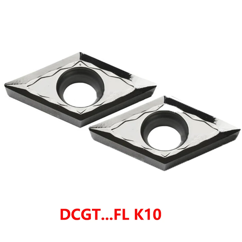 

Original DCGT11T302 DCGT11T304 DCGT11T308 DCGT070202 DCGT070204 FL K10 Carbide Inserts DCGT Aluminum Lathe Cutting Turning Tool