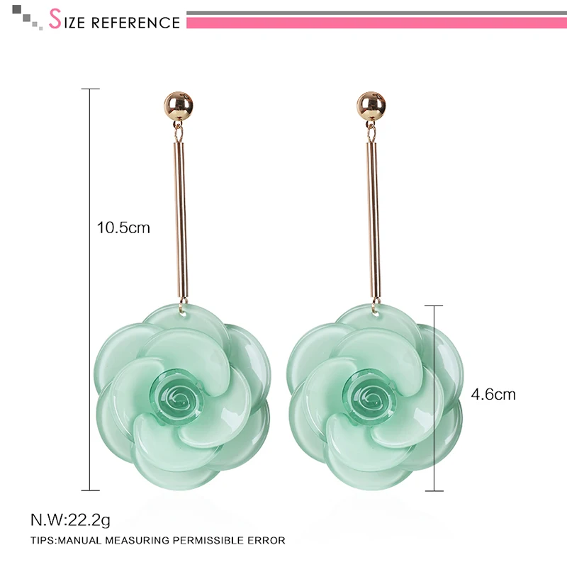 New Fashion Acrylic Jewelry Women Retro Necklace Big Acrylic Rose Flowers Ornaments Necklace Sets Gift For Women Gift