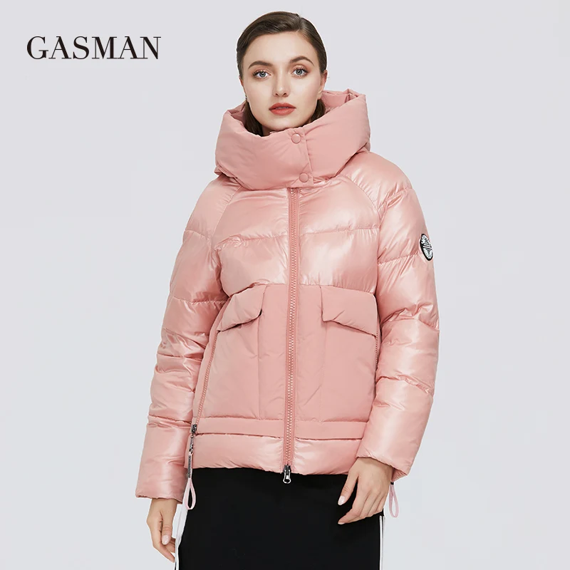 GASMAN Brand autumn winter fashion Women parka down jacket hooded patchwork thick coat Female warm clothes puffer jacket new 001