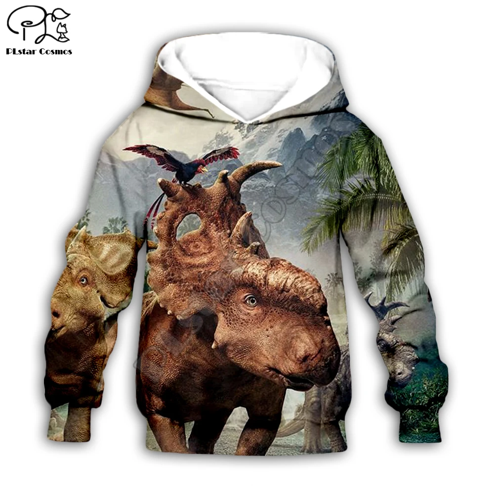 

Child Kids baby girl cloth boy son cartoon Dinosaur Jurassic print 3D Hoodies Sweatshirt/zipper/tshirt toddler pullover pant K16