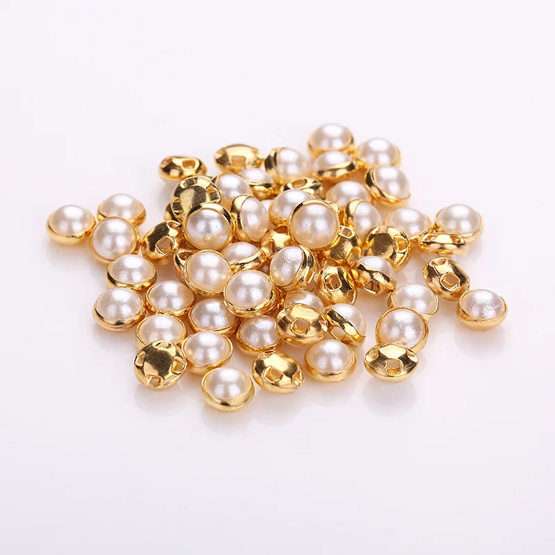 Ivory color Silver/Golden Base ABS Pearl Sewing DIY Garment Dress jewelry Round Beads 6mm/7mm/8mm/10mm