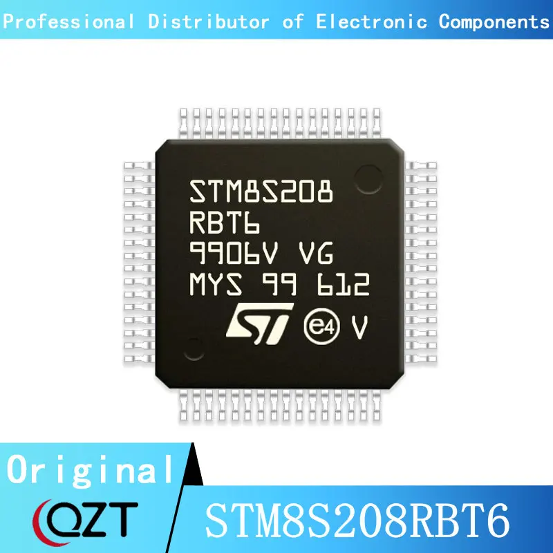 10 Stks/partij STM8S208 STM8S208RB STM8S208RBT6 LQFP-64 Microcontroller Chip Nieuwe Plek