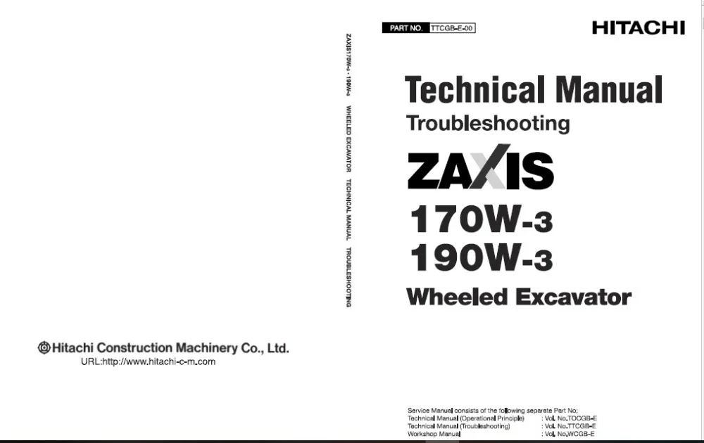 

Hitachi Full Excavator Shop Manual Set 2019