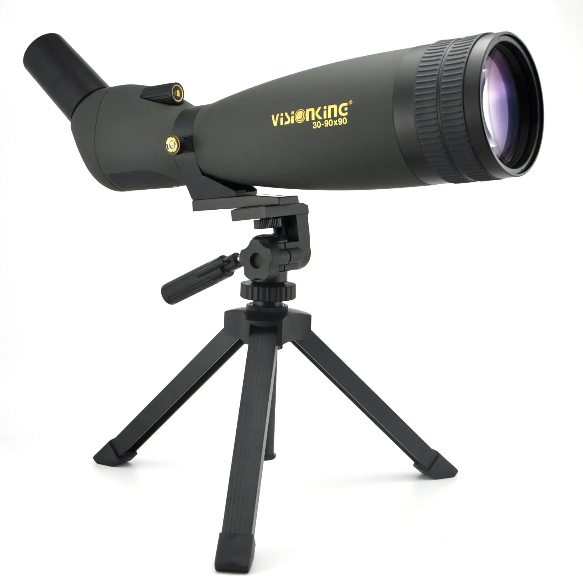 Imagem -04 - Visionking-high Power Zoom Spotting Scope Telescópio Monocular para Caça Tiro Golf Adaptador Câmera do Telefone 30-90x90