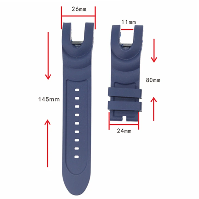 26mm silicone watch strap for Invicta Reserve Venom 0361 53.7mm 6051 24258 watchband bracelet belt comfortable  Accessories