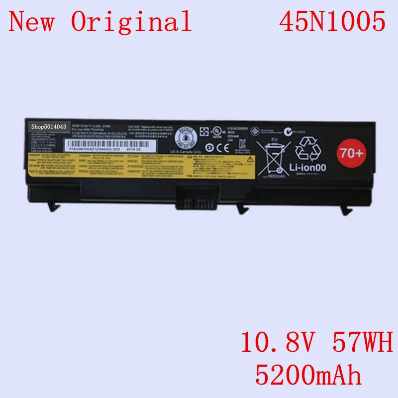 New Original Laptop Li-ion Battery 45N1005 for LENOVO Thinkpad T530 W530 T430i L430 530 SL430 T410 T420 10.8V 57WH 5200mAh