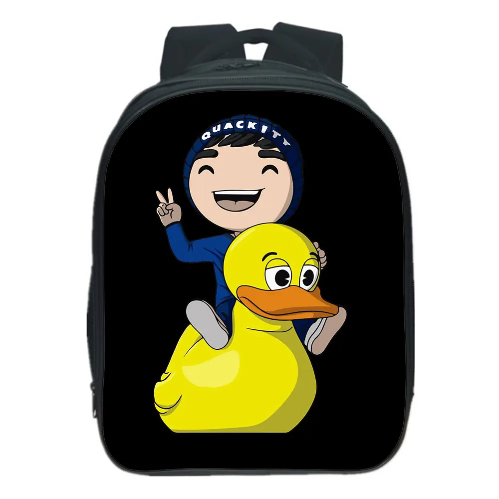 Quackity My Beloved Fashion Primary Middle School Students Backpack Canvas Girls Child School bag Travel Backpack Mochila