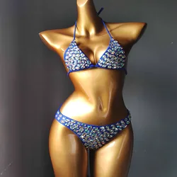 2020 venus wakacje rhinestone diament bikini set sexy kobiety stroje kąpielowe kostium kąpielowy typu push up