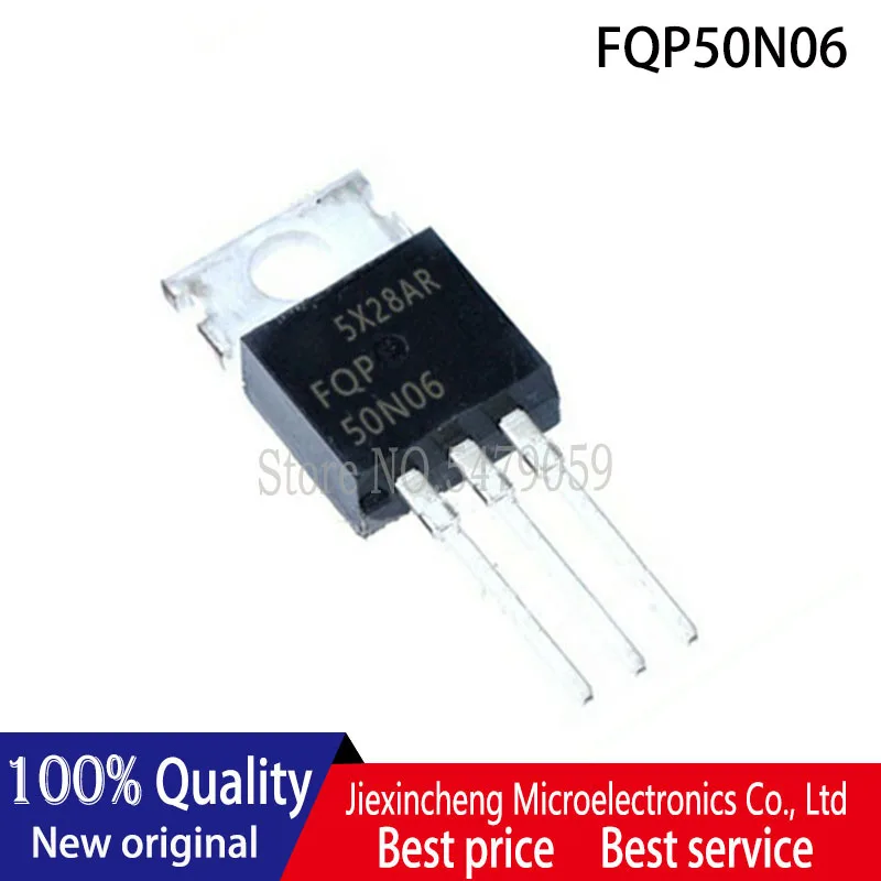 10PCS FQP50N06 50N06 TO-220 60V 50A TO220 MOSFET New original