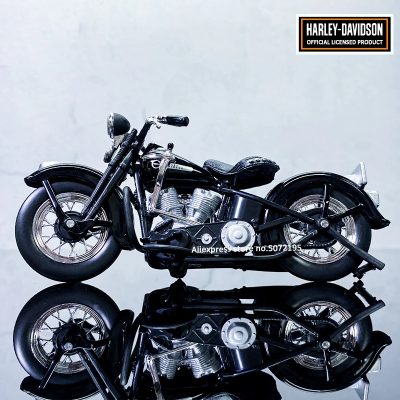 Maisto NEW 1:18 HARLEY-DAVIDSON 1948 FL Phead Alloy Diecast Motorcycle Model Workable Toy For Children Gifts Toy Collection