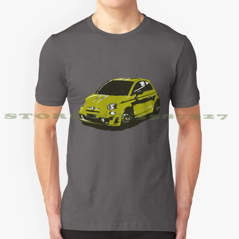 Fiat 500 Abarth-Cute Little Italian City Car 100% Cotton T-Shirt Thespeedart Autos Automobile Racing Rally Supercar Hypercars