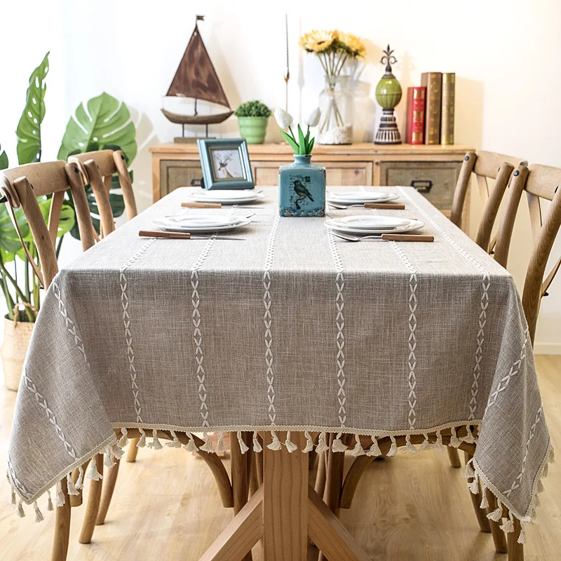 Rectgular Placemats Home Decorative Table Cloth Linen Dining Table Cover Table Cloths Obrus Tafelkleed Mantel Mesa Nappe Textile