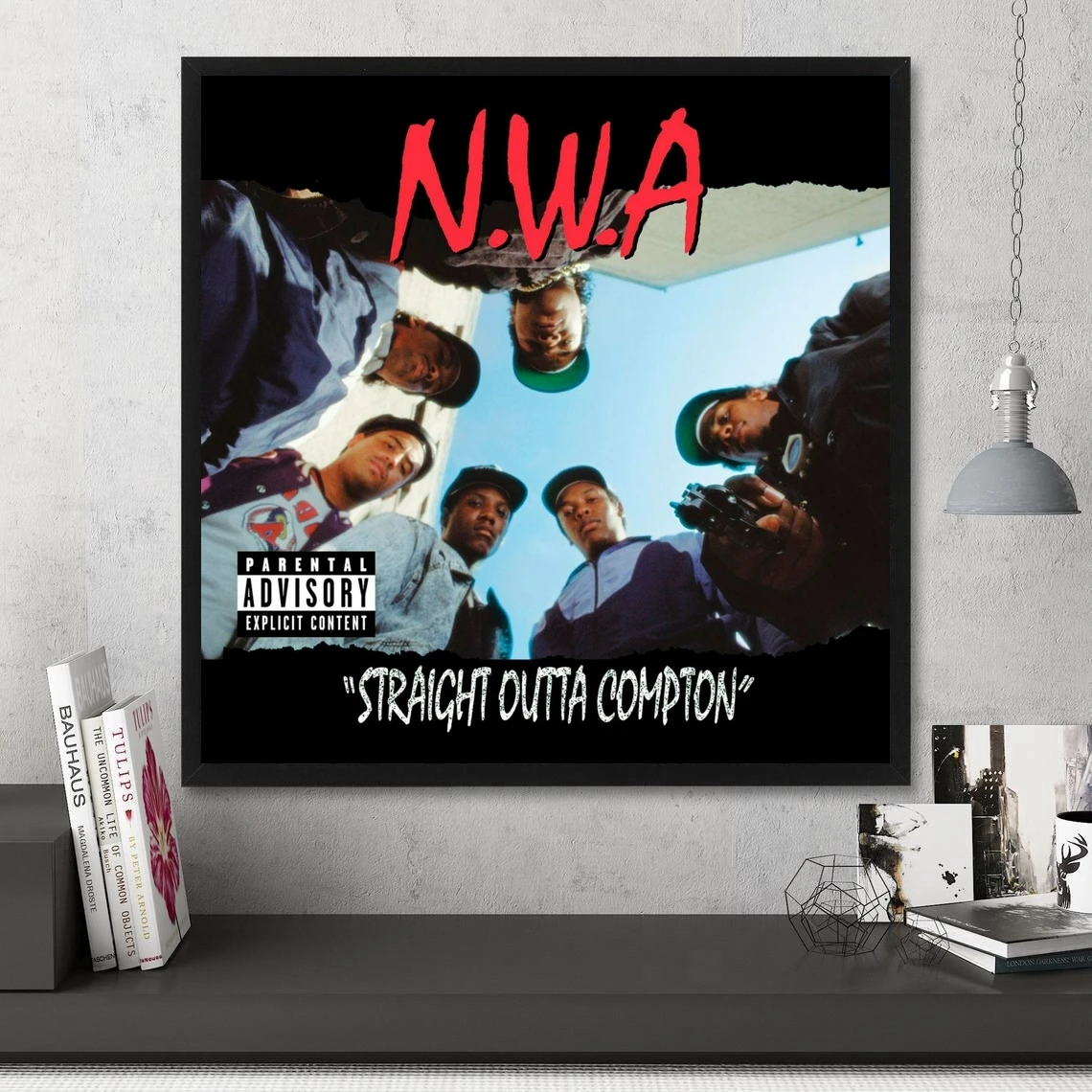 NWA Straight Outta Compton Music Album Poster Prints Art Canvas Painting Wall Living Room Home Decor (No Frame)