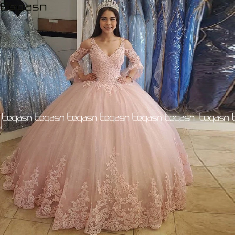 Customized Lace Quinceanera Dresses Ball Gown Lace Up Sweet 16 Dress For 15 Years Formal Prom Party Pageant Gown Custom image 2