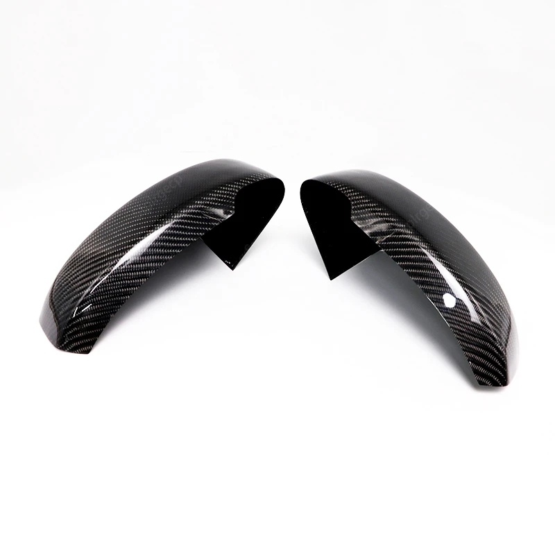 2pcs Genuine Real Carbon Fiber Side Mirror Cover Cap Sticker Add-on For Nissan Skyline Fairlady Z33 350Z 2003 2004 2005 - 2008