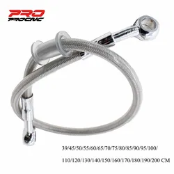 40cm-200cm Stainless Steel Braided Brake Hose Motorcycle Hydraulic Brake Clutch Oil Hose Line Universal for Moto ATV Scooter