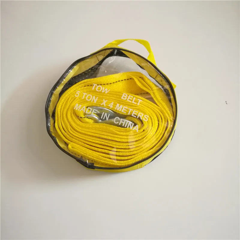 5 Ton 4 Meter Tow Rope For Truck Snatch Strap Off-road Towing Ropes Trailer Winch Cable Belt Car Traction