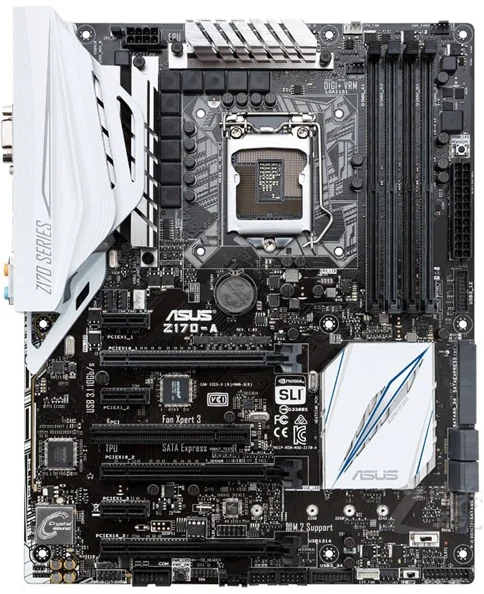 Asus Z170-A Desktop Motherboard Z170 Socket LGA 1151 i7 i5 i3 DDR4