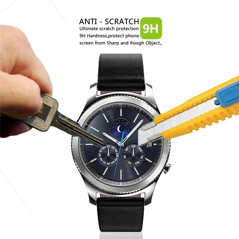 For Galaxy Watch 46mm 42mm 3 41/45mm Tempered Glass for Samsung Gear S3 Classic Frontier Screen Protector Protective Glass Films