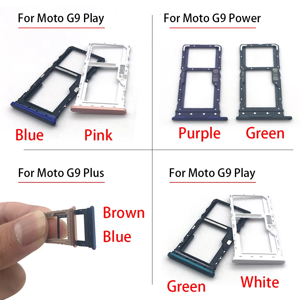 New Sim Card slot tray Holder For Motorola Moto G9 Plus / G9 Play / G9 Power Repair Part