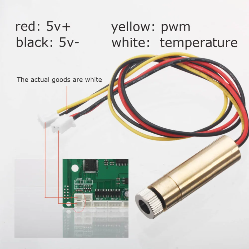 NEJE-módulo láser DK-8-KZ de 3000mW, Kit de reemplazo de Control TTL/PWM de 4 pines, 445nm, enfoque ajustable, grabado de tallado DIY