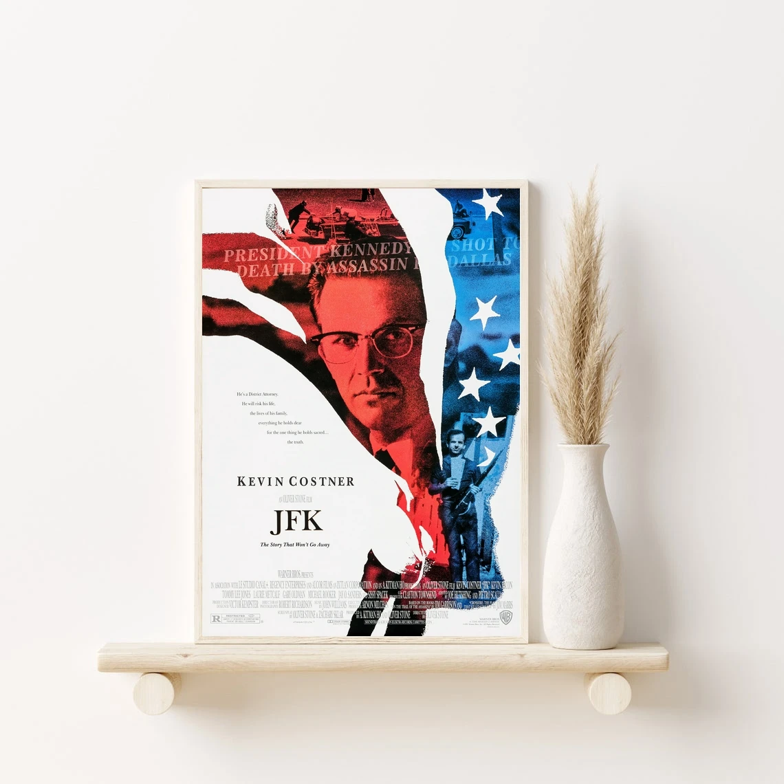 JFK غطاء الفيلم المشارك الفن طباعة حائط لوح رسم صور غرفة المعيشة ديكور المنزل (بدون إطار)