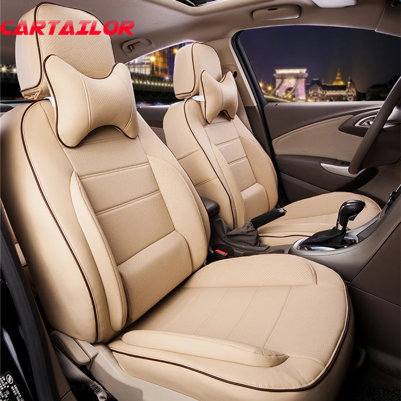 CARTAILOR Sports car seat covers for BMW X6M cover seats breathable PU leather seat cushion front & rear car seat cover supports