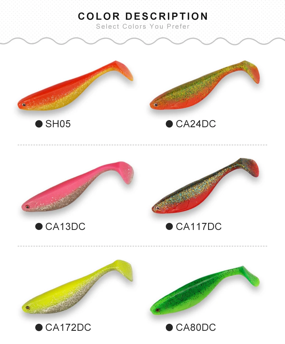 KESFISHING Swiming Fishing Lures Scot Shad 175mm Soft Big Bait Fishing Tackle Pesca Bass Pike Fish Shrimp Smell with Salts