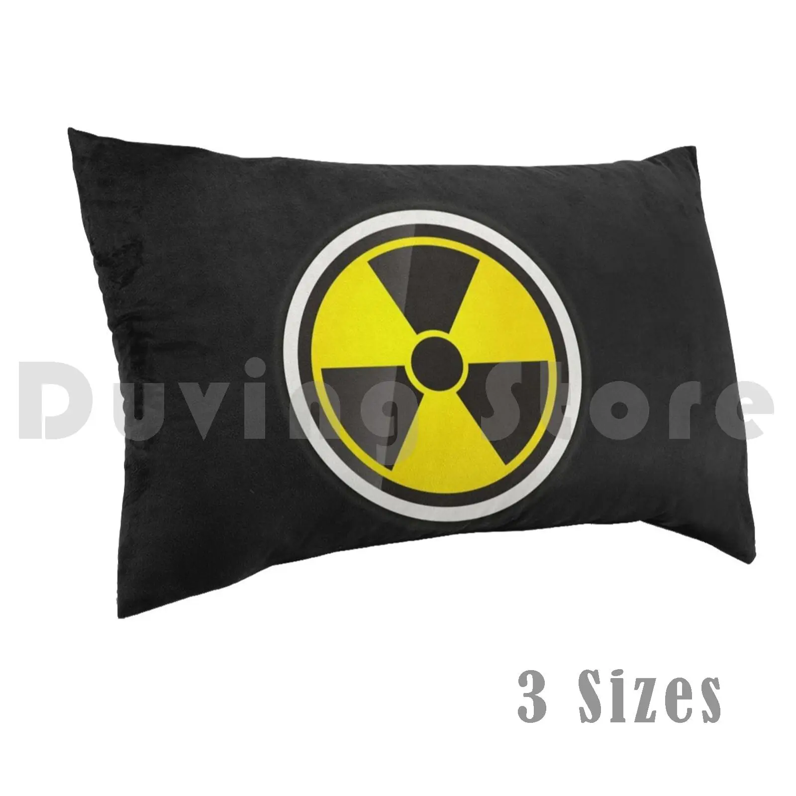 Biohazard Sign Face Pillow Case DIY 50*70 Death Halloween Biohazard Danger Restriction Warning Sign